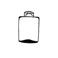  Vector illustration.Close-up of container for cosmetics on a white isolated background.