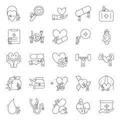  Medical Care Doodle Icons Pack 