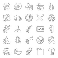  Medical Services Doodle Icons Pack 