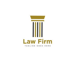 Law Firm Logo Design Vector Template