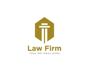 Law Firm Logo Design Vector Template