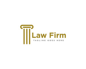 Law Firm Logo Design Vector Template