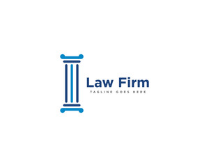 Law Firm Logo Design Vector Template