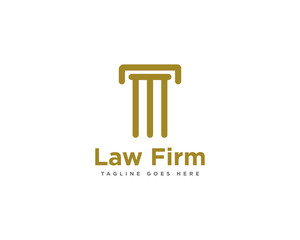 Law Firm Logo Design Vector Template