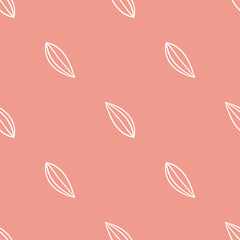 Seamless repeating pattern with floral elements in pastel colors on cream background.