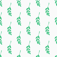 seamless pattern with  green twig