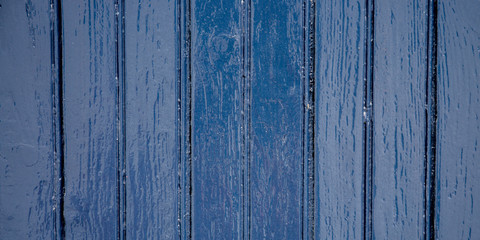 Fototapeta na wymiar Old blue grunge wooden background used texture