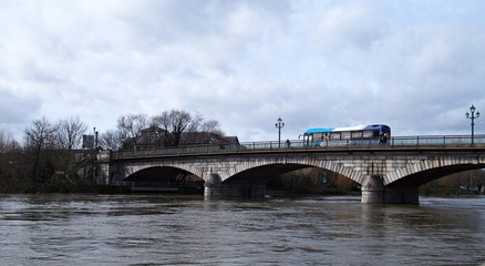 Stone Road Bridge over the River Thames in Staines Surrey