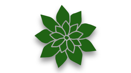 Amazing green color flower icon,New flower icon