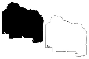 Alachua County, Florida (U.S. county, United States of America,USA, U.S., US) map vector illustration, scribble sketch Alachua map