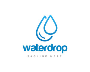 Water Drop Logo Design Vector Template