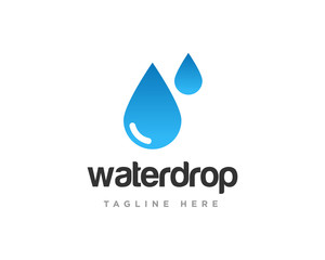 Water Drop Logo Design Vector Template