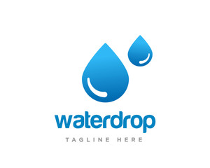 Water Drop Logo Design Vector Template