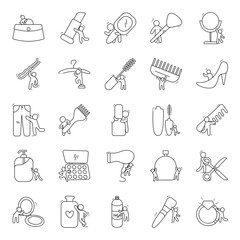  Beauty and Fashion Doodle Vectors Pack 