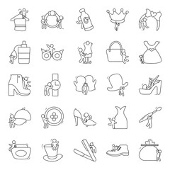 Fashion Accessories Doodle Vectors Pack 