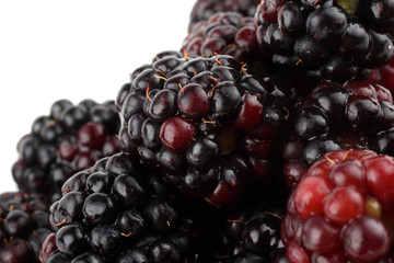 Blackberry background. Macro
