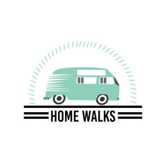 Car Home Walks Logo Template