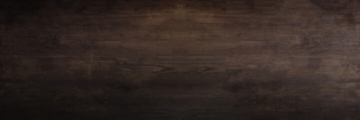 Dark Brown wooden Board background Patterned surface. - Powered by Adobe
