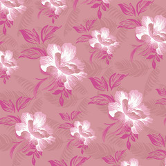 Fototapeta na wymiar Fashionable pattern in small flowers. Floral background for textiles.