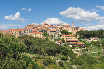 Bergdorf Sant Ilario in Campo,Insel Elba,Toskana,MIttelmeer,Italien