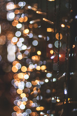 christmas lights decoration, abstract bokeh background