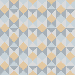Geometric seamless pattern in vintage style. Seamless checkered texture, vector