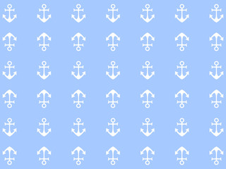 Beautiful design of the sea background with white anchors