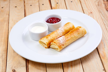 stuffed pancakes with cream cheese