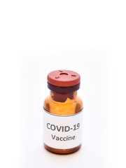 Vial of COVID-19 vaccine for injection, protective from novel coronavirus 2019 found in Wuhan, China