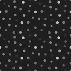 Rucksack Nahtloses Muster der Tupfen. Monochromdruck, Graustufen. Aquarellillustration auf schwarzem Hintergrund. Ideal für Stoff, Geschenkpapier, Tapeten, Abdeckungen. © Anna Druzhkova
