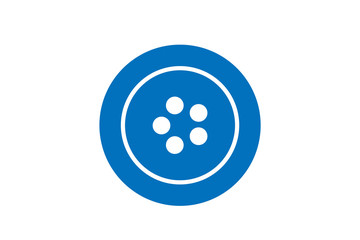 shirt button icon blue color version