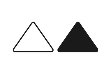 Triangle icon vector 