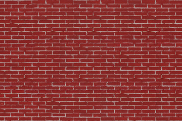 Fototapeta na wymiar Red Brick Wall Background Texture