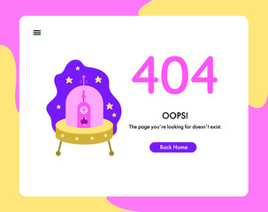 Error 404 page vector internet problem or web warning message webpage not found erroneously illustration funny set of erroneous website failure or alert site is broken service information background. 