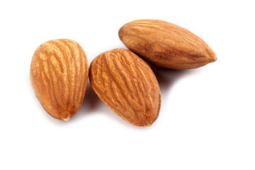 Almond isolated on white background