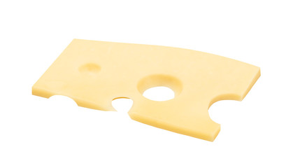 piece of cheese isolated