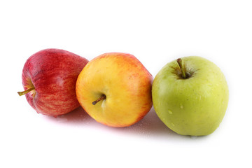 Different color apples