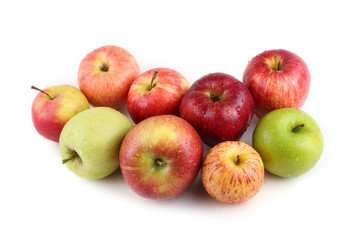 Different color apples