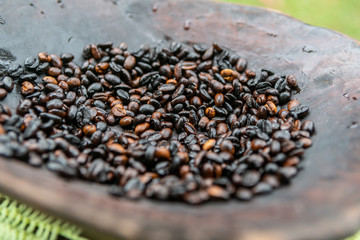 Roasting of coffee beans
