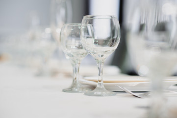 table set on dinning table at home beautiful home concept