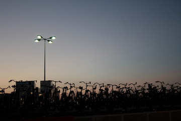 bycicles in Amsterdam // Harbour