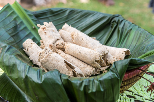 False banana bread-kocho - in Ethiopia