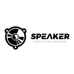 Speaker and Music Logo Vector