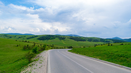 road in mountains