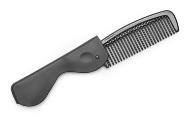 Black Folding Comb