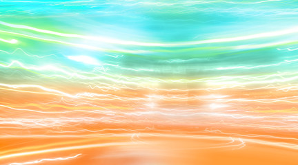 White lighting on abstract colorful electrical plasma background.