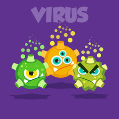 A cute gang of viruses outbreak