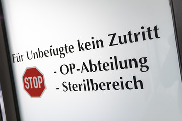 OP Bereich im Krankenhaus