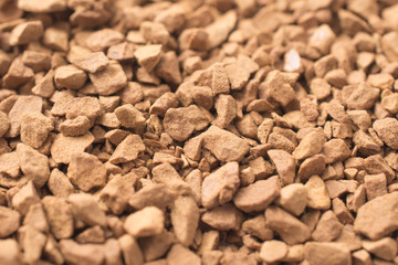 Brown ground coffee background abstract texture