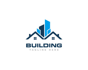 Building Construction Logo Design Vector